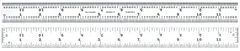 LINJAL ST&#197;L TOMMEM&#197;LING 12&quot; LENGDE C604RE-12 - Starrett