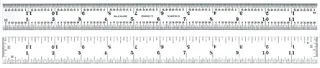 LINJAL ST&#197;L TOMMEM&#197;LING 12&quot; LENGDE C604RE-12 - Starrett