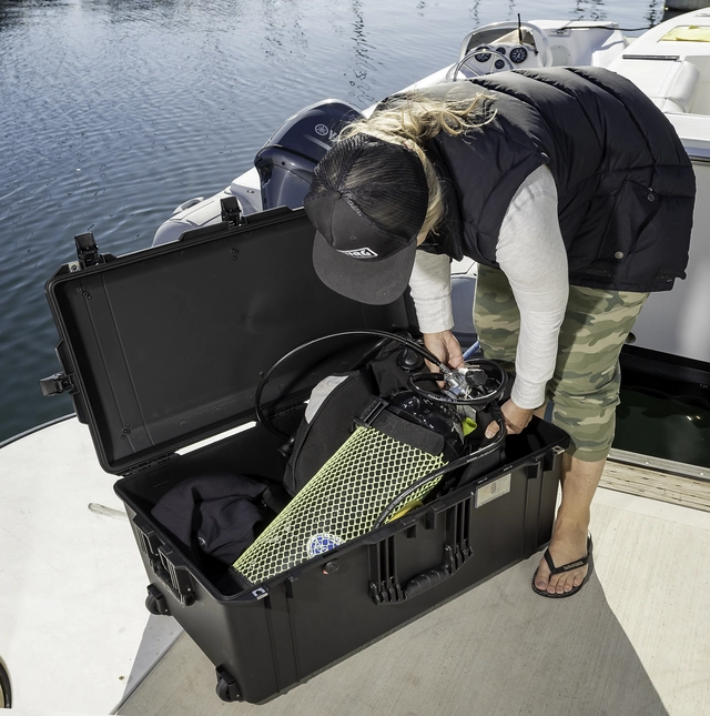 KASSE PELI AIR 1646, SORT, UTEN INNHOLD Innv. mål: 814x403x341 mm - Peli 