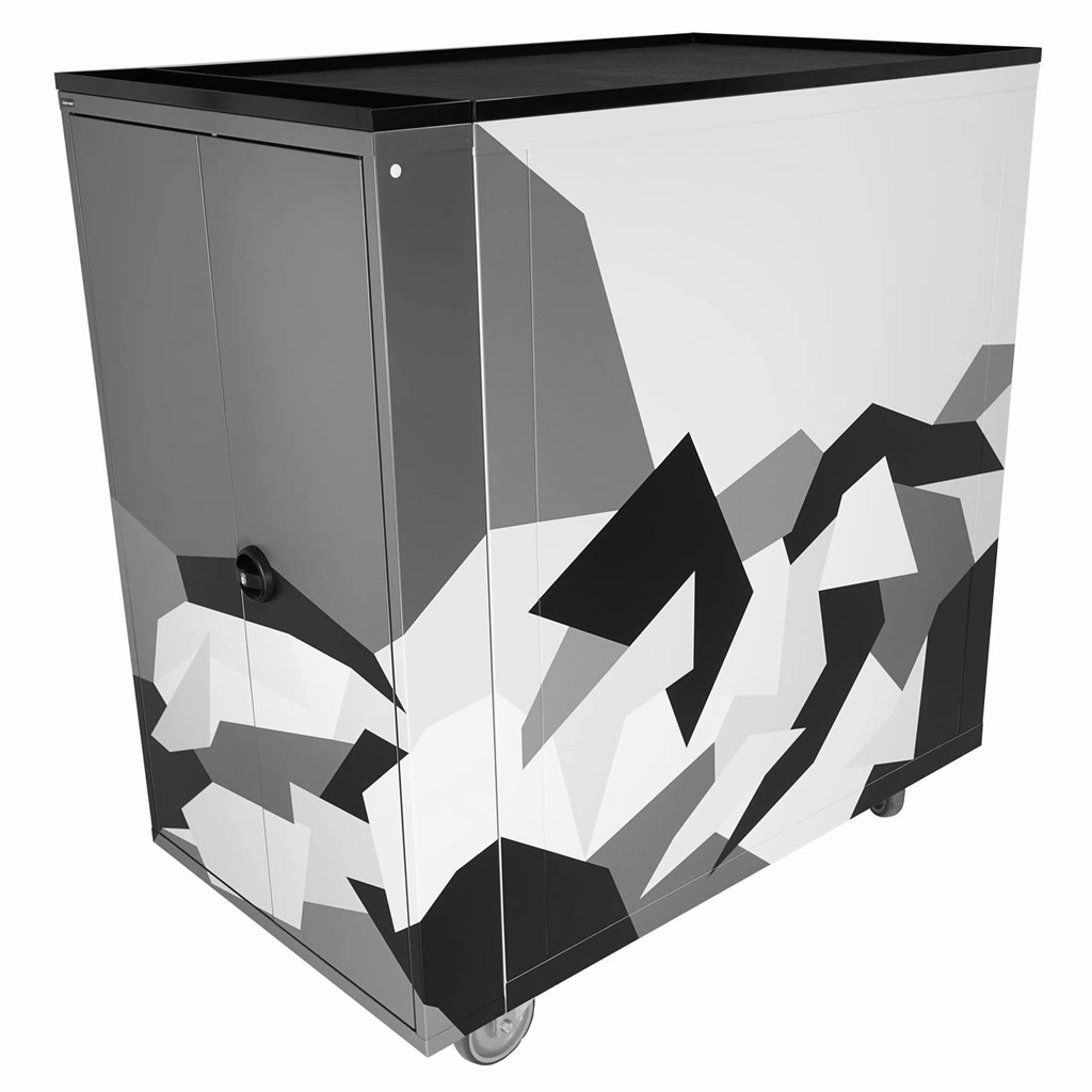 ROLLER CABINET AVIATION F-18 Inclined drawers, side cabinet, FTC 