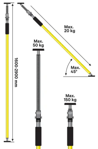 STABILIZER SUPPORT STRUT  F-35 2 PCS Adjustable, doc provided