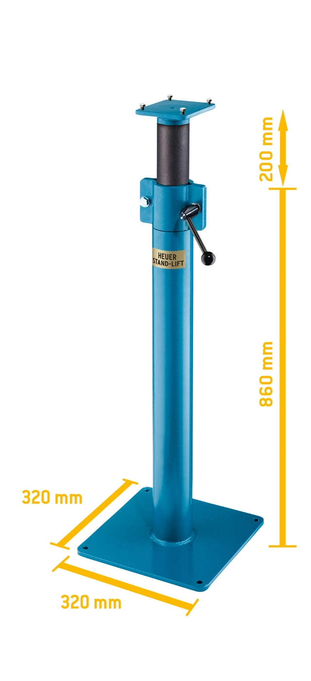 GULVSTATIV SKRUSTIKKE 160MM M/LØFT For Skrustikke 140/160mm Brockhaus-Heuer 