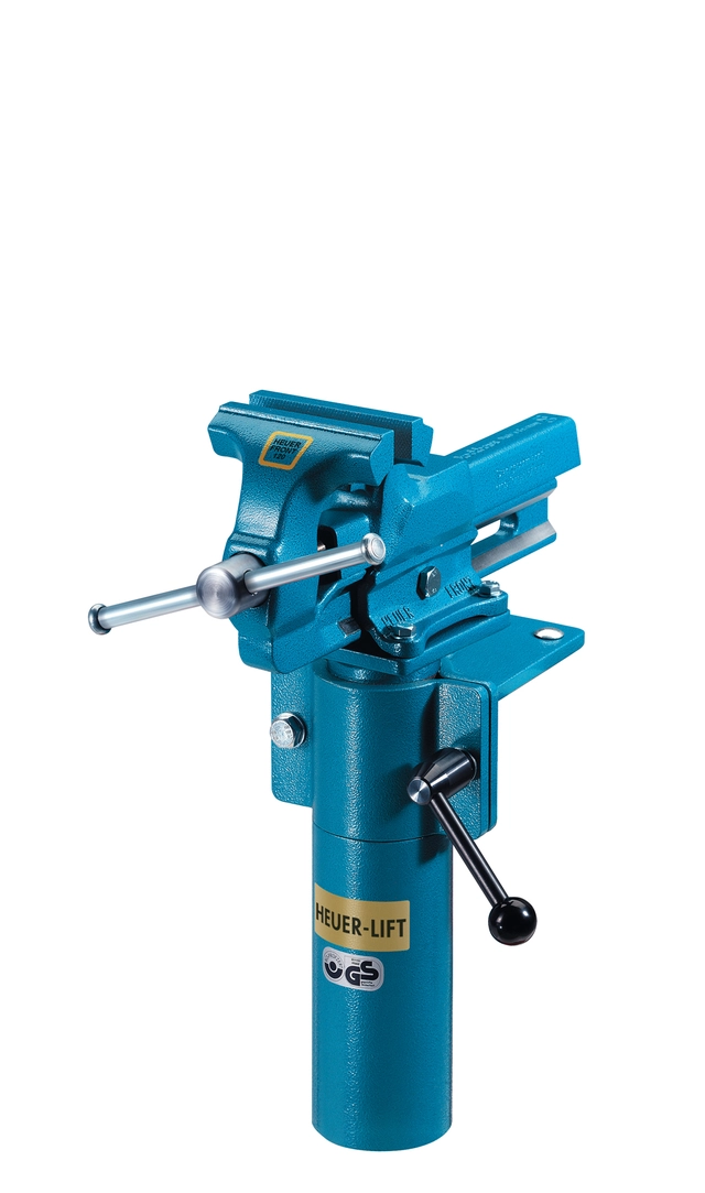 BENKFESTE M/ LØFT OG 360º ROTASJON 160MM For 160mm eller 180mm skrustikke - Heuer 