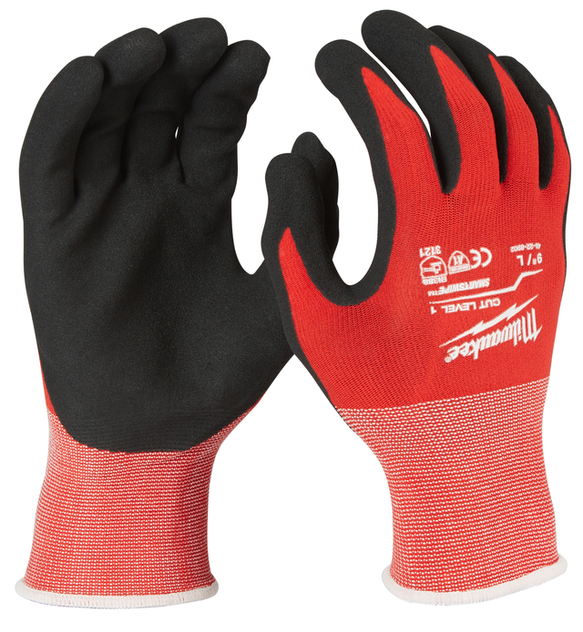 HANSKE MONTERING KUTT A STR: 9/L Nitril - Milwaukee 