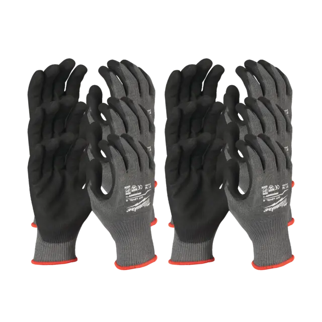 HANSKE MONTERING KUTT E STR: 9/L 12PAR Nitril - Milwaukee 