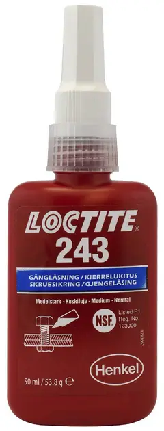LOCTITE 243 50ML MIDDEL STERK GJENGEL&#197;SING Loctite