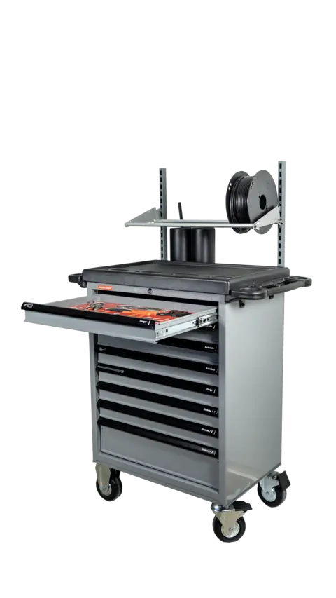 ELEKTROVOGN GR&#197; 8 SKUFFER M/KABELOPPHENG 2 stk r&#248;r for krympestr&#248;mper - FTC