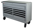 VERKTØYVOGN GRÅ 9 SKUFFER BRED M/HJUL Lås 1358X460X770mm 136Kg - FTC