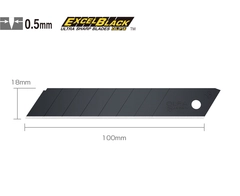 BRYTEBLAD 18MM LBB-10B 10STK Avbrekkbart Excel black blade