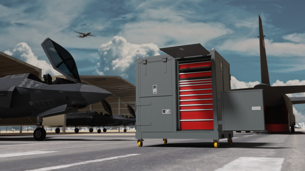 MOBILE MAINTENANCE DEPLOYMENT STATION CUBE, Tools & Accessories, RAL7012, FTC 