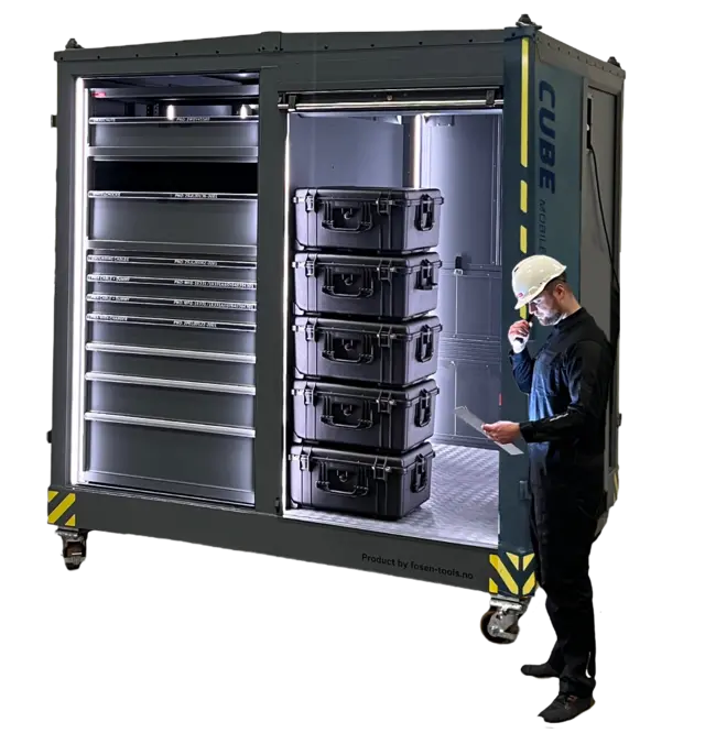 MOBILE MAINTENANCE DEPLOYMENT STATION CUBE, Tools & Accessories, RAL7012, FTC 