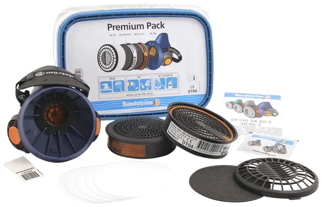 HALVMASKE SR100 M/L PREMIUM PACK Sundström 