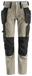 BUKSE 6208 KHAKI/SORT HL STR: 100 LiteWork - Snickers