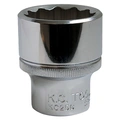 PIPE 1/2&quot; TOLVKANT 32MM Forniklet, forkrommet, polert KC Tools