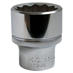 PIPE 1/2&quot; TOLVKANT 1-1/4&quot; Forniklet, forkrommet, polert KC Tools