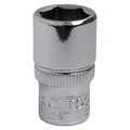 PIPE 1/4&quot; SEKSKANT  5MM Forniklet, forkrommet, polert KC Tools