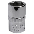 PIPE 3/8" SEKSKANT  12MM Forniklet, forkrommet, polert KC Tools