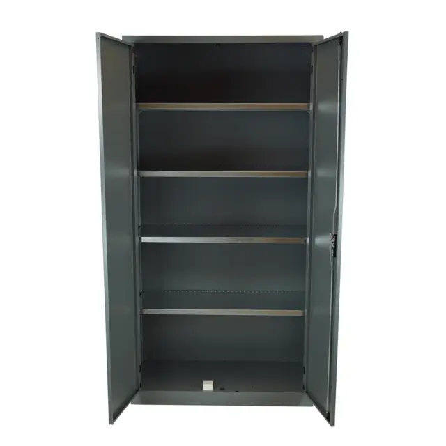 VERKSTEDSKAP M.GRÅ 1000X500X1950MM 4 Hyller. Ncs S 6502-B  Lista AG 