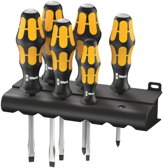 SKRUTREKKERSETT PZ - RETT 932/918/6 Slagskrutrekkere PZ + rett - Wera