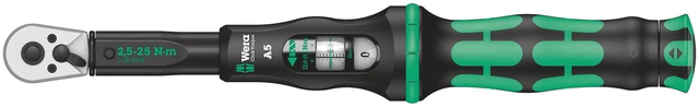 MOMENTNØKKEL 1/4" 2,5-25NM Click-Torque A 5 Wera 