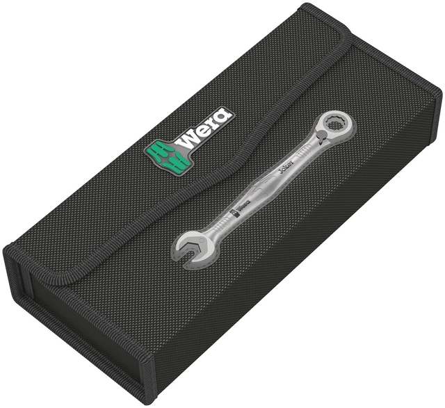 SKRALLENØKKELSETT JOKER SWITCH 11-DEL 8-19mm Sort Nylonveske Wera 
