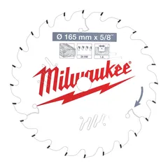 SIRKELSAGBL W165X15.87X1.6X24 Milwaukee Tilbeh&#248;r