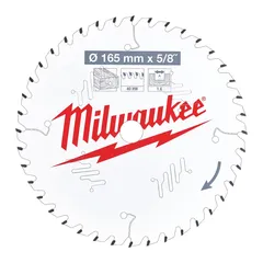 SIRKELSAGBL W165X15.87X1.6X40 Milwaukee Tilbeh&#248;r