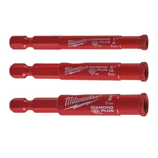 DIAMANTBORSETT 6-8-10MM 1/4HEX Milwaukee Tilbeh&#248;r