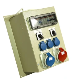 CONTAINERINNTAK 32A 230V/400V 25kW, Lysbryter, 3 x 230v, 16A-3P, 400v