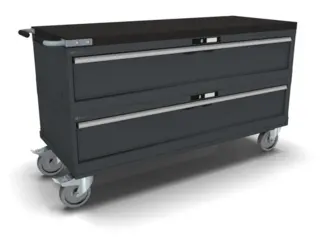 VERKT&#216;YVOGN 2 SKUFFER 78X27E M/ HJUL 1435x572x805mm NCS S 6502-B, 2 mod Lista