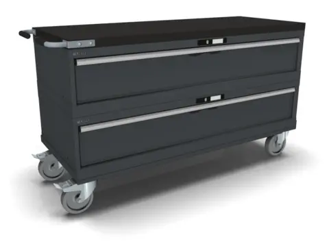 VERKT&#216;YVOGN 2 SKUFFER 78X27E M/ HJUL 1435x572x805mm NCS S 6502-B, 2 mod Lista