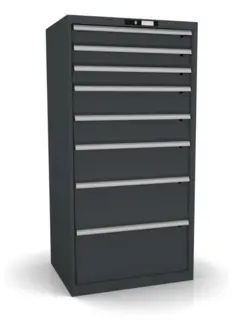 SKUFFE KABINETT 36X27E 717X572X1450MM NCS 6502-B,8 skuffer,  Lista