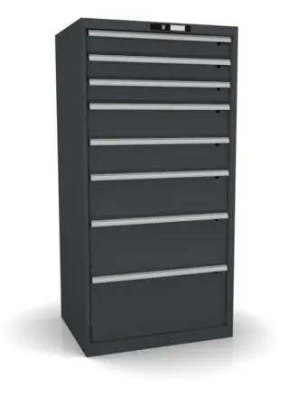 SKUFFE KABINETT 36X27E 717X572X1450MM NCS 6502-B,8 skuffer,  Lista