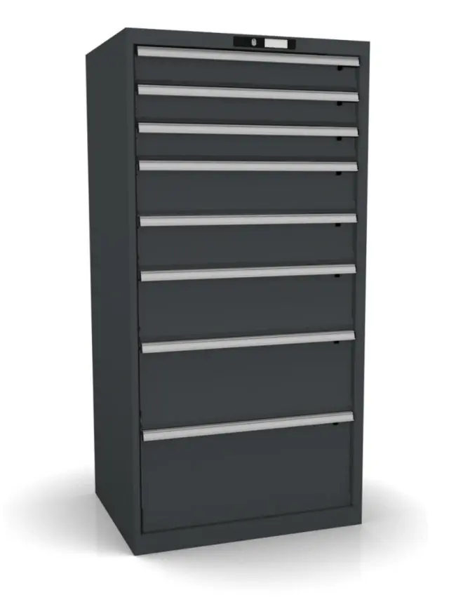SKUFFE KABINETT 36X27E 717X572X1450MM NCS 6502-B,8 skuffer,  Lista 