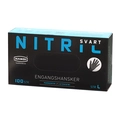 NITRIL ENGANGSHANSKER SORT 10/L 100 stk pudderfri glatt - Handi