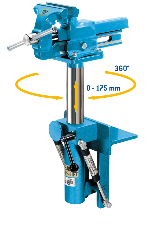 BENKFESTE SAMMENLEGGBART 140MM M/LØFT For Skrustikke 140mm. Brockhaus-Heuer 