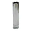 PIPE LANG 1/4" SEKSK. 8MM POLERT Forniklet, forkrommet, polert KC Tools
