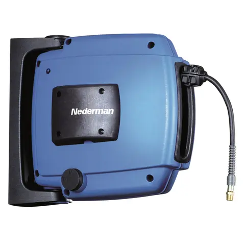 SLANGETROMMEL H20 12 METER VANN/LUFT 1/4&quot; slange 12 bar Kompositt Nederman