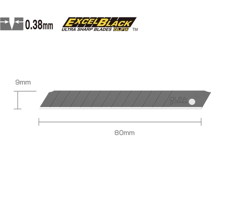 BRYTEBLAD 9MM ABB-10B 10STK Avbrekkbart Excel black blade
