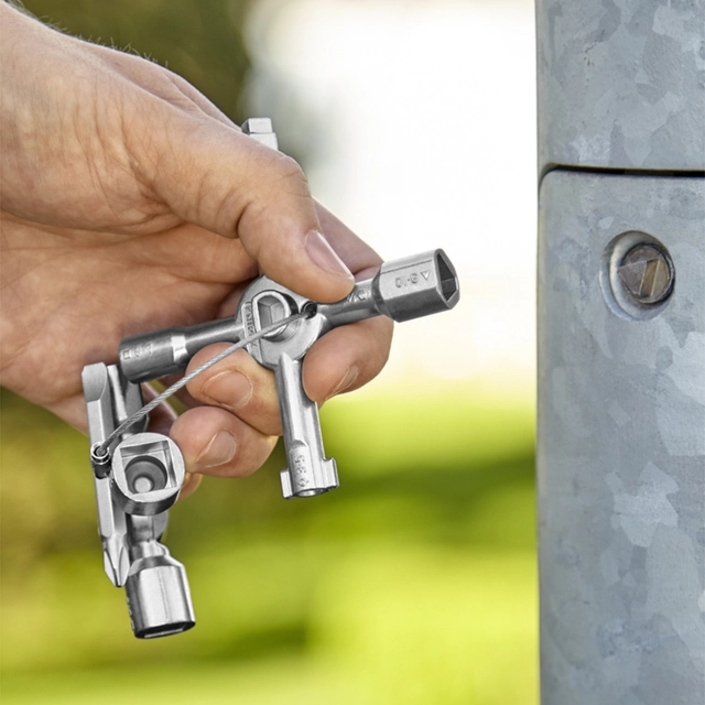 VAKTMESTERNØKKEL 00 11 01 KNIPEX Twinkey Bryterskapsnøkkel Knipex 