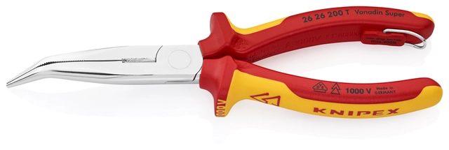 SPISSTANG 26 26 200 SB MED SKJÆR 40° Bøyd 1000V 200Mm  Knipex 