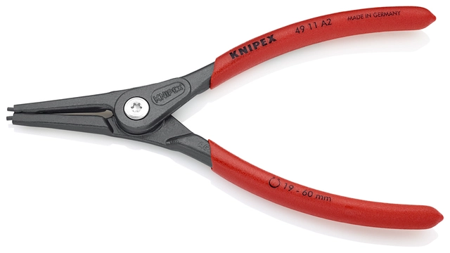 SEEGERINGSTANG UTVENDIG RETT A2 Ø 19-60mm Presisjon Knipex 