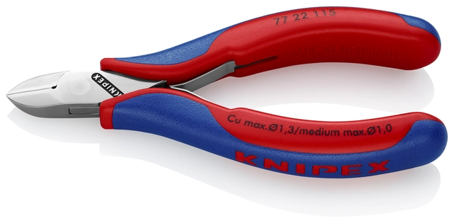 ELEKTRONIKK-SIDEAVBITER Rundt hode, uten faset 77 22 115 Knipex 