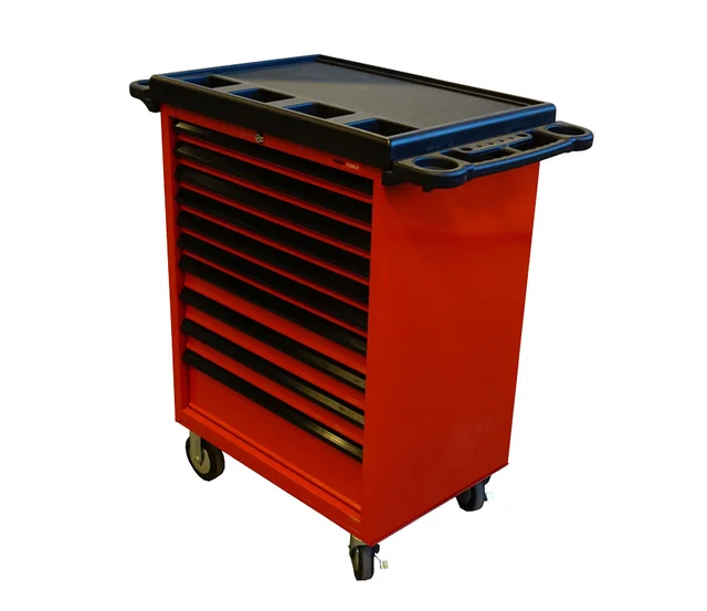 VERKTØYVOGN RØD W26S-10X 10 Skuffer 670X460X812mm KC Tools 