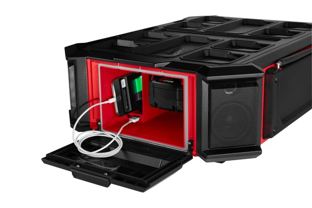 ARBEIDSRADIO DAB+ M18 PACKOUT™ Radio + lader Milwaukee 