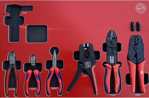 TANGSETT TK6DE FOR EL.VOGN 6 stk elektrotenger, Knipex