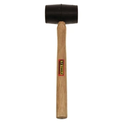 GUMMIKLUBBE 225GR HICKORY 280mm Lengde Massivt Slaghode KC Tools