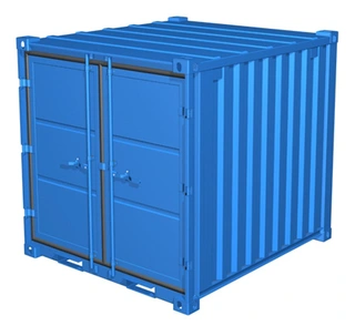 CONTAINER 8 FOT LC RAL 5010 BLÅ Container 