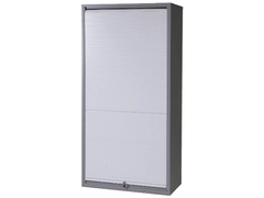 VERKSTEDSKAP MED SJALUSID&#216;R RAL 7037 2000x1020x540mm