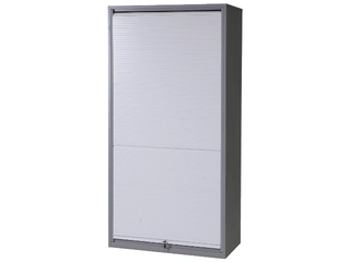 VERKSTEDSKAP MED SJALUSID&#216;R RAL 7037 2000x1020x540mm